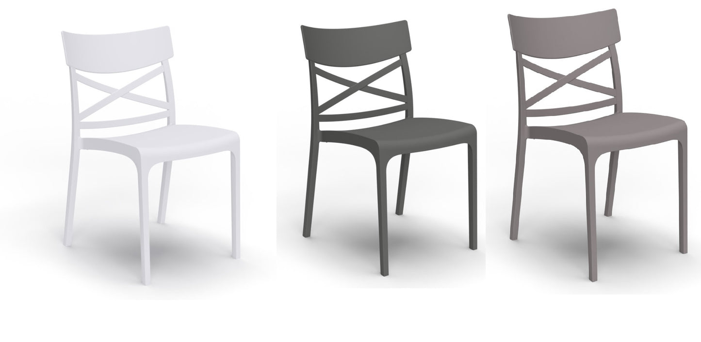 Sedia Polipropilene Croix Impilabile