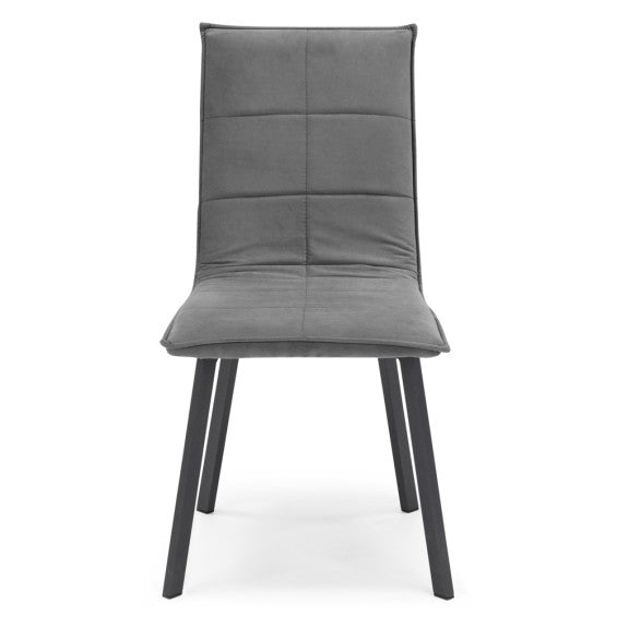 Sedia Marilù con gambe in metallo - Grigio