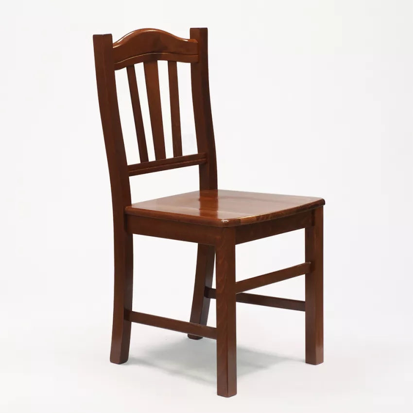 Sedia Silvana Masso Noce Arte povera classica Legno Faggio
