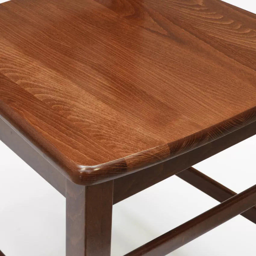 Sedia Silvana Masso Noce Arte povera classica Legno Faggio