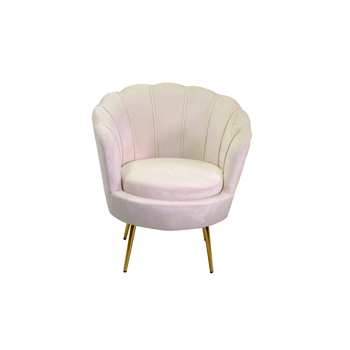 Poltrona Velvet In velluto forma Tulipano Gamba oro cromato