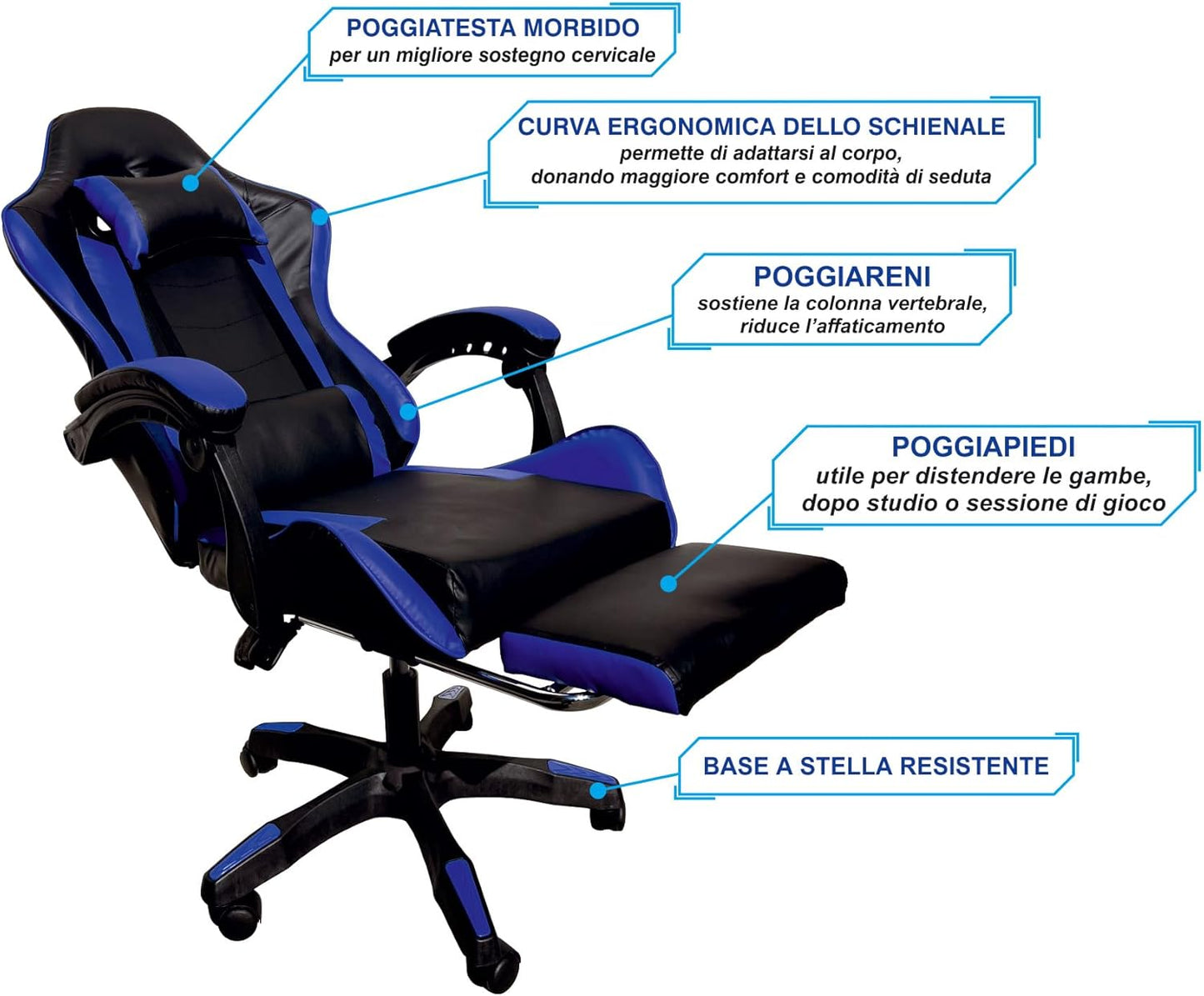 Sedia Gaming Ergonomica – Comfort, Stile e Performance