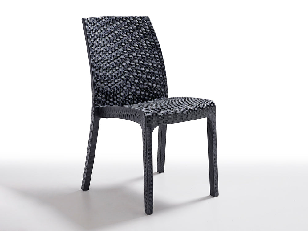 Sedia Virgina Esterno rattan Bica Impilabile