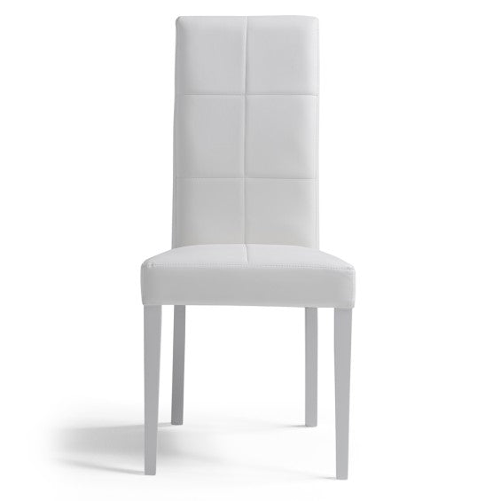 Sedia Giada ecopelle - Bianco