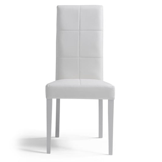 Sedia Giada ecopelle - Bianco