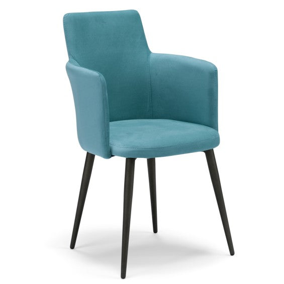 Sedia Ilary con gambe in metallo - Carta Da Zucchero