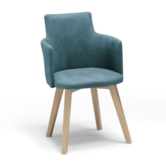 Sedia Ilary con gambe in legno - Carta Da Zucchero