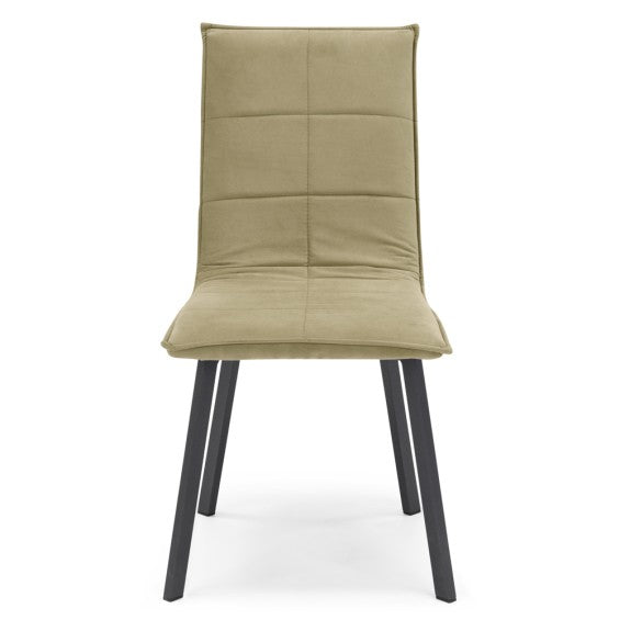 Sedia Marilù con gambe in metallo - Camel Vintage