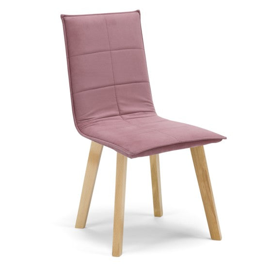 Sedia Marilù con gambe in legno - Rosso Vintage