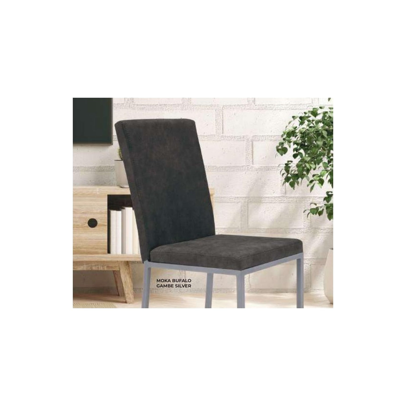 Sedia Licya soft touch - Tortora