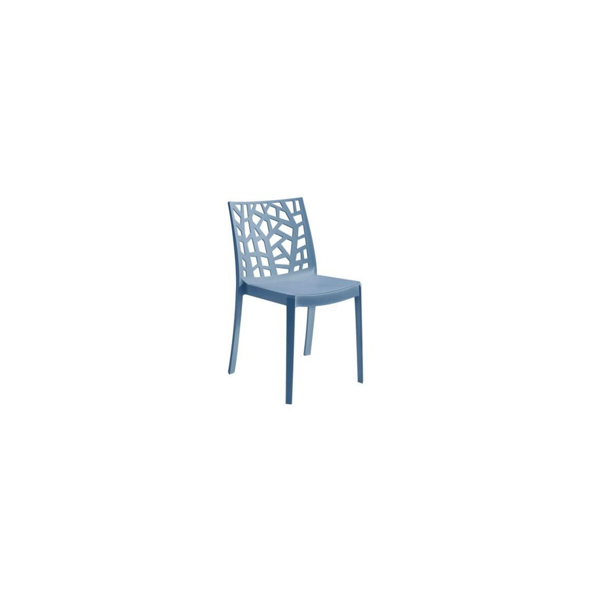 Sedia Matrix in polipropilene colore Blu